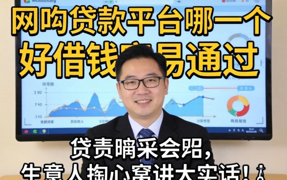 2026网贷款平台哪一个好借钱容易通过?生意人掏心窝讲大实话
