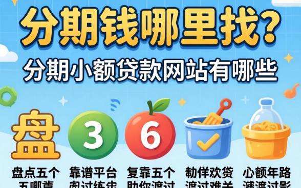 急需用钱哪里找？分期小额贷款网站有哪些？盘点五个靠谱平台助你渡过难关