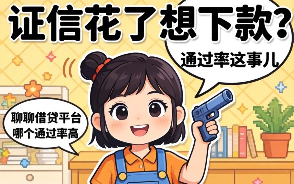 征信花了想下款？聊聊借贷平台哪个通过率高这事儿
