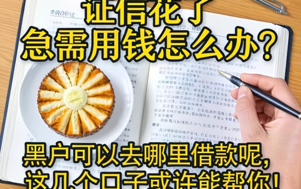 征信花了急需用钱怎么办？黑户可以去哪里借款呢？这几个口子或许能帮你