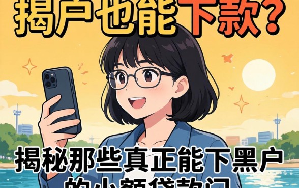 黑户也能下款？揭秘那些真正能下黑户的小额贷款门道