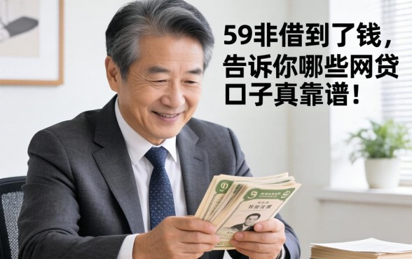 我59岁借到了钱，告诉你哪些网贷口子真靠谱