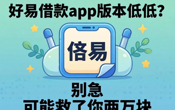 容易借款app版本过低?别急,可能救了你两万块