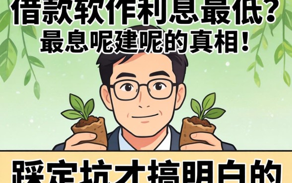 哪种借款软件利息最低呢？我踩完坑才搞明白的真相