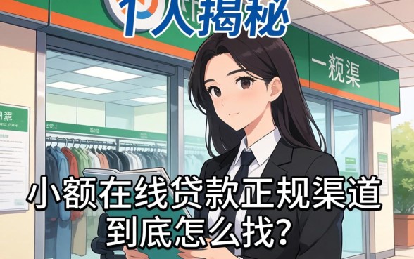 银行内部人揭秘：小额在线贷款正规渠道到底怎么找？