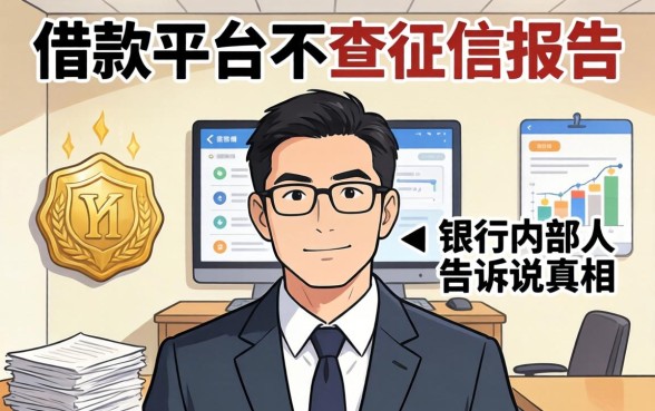 什么借款平台不查征信报告?银行内部人告诉你真相