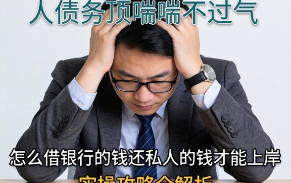 私人债务压顶喘不过气?怎么借银行的钱还私人的钱才能上岸,实操攻略全解析