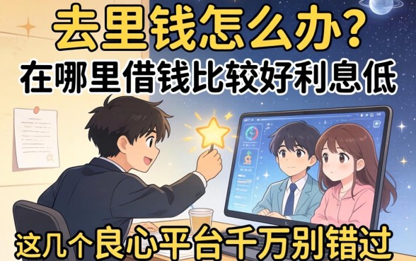 急需用钱怎么办?去哪里借钱比较好利息低?这几个良心平台千万别错过