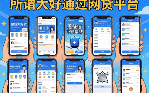 我试了十个所谓额度大好通过的网贷平台，发现不看征信小额借钱的软件背后全是坑