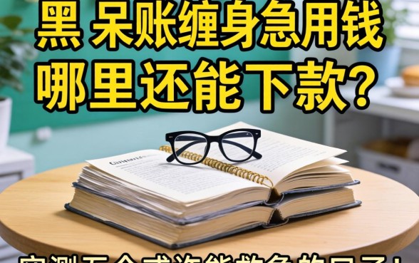 征信黑户呆账缠身急用钱，哪里还能下款？实测五个或许能救急的口子！