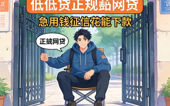 有没有门槛低还正规的网贷？急用钱征信花能下款吗？