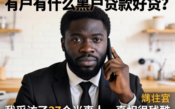 黑户有什么黑户贷款好贷？我采访了37个当事人，真相很残酷