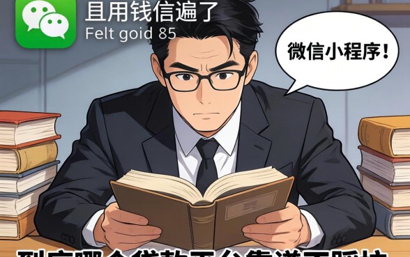 急用钱翻遍了微信小程序，到底哪个贷款平台靠谱不踩坑？