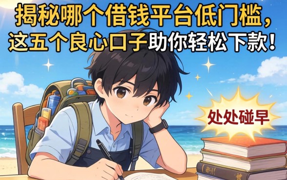 急需用钱却四处碰壁？揭秘哪个借钱平台低门槛，这五个良心口子助你轻松下款！