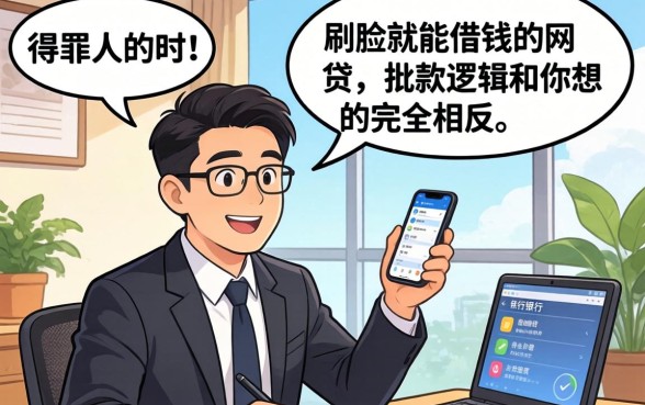 银行经理说句得罪人的话：刷脸就能借钱的网贷，批款逻辑和你想的完全相反