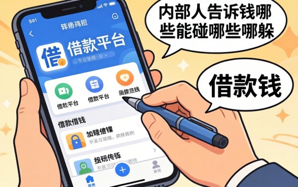 网上都有哪些借款平台可以借钱？内部人告诉你哪些能碰哪些要躲