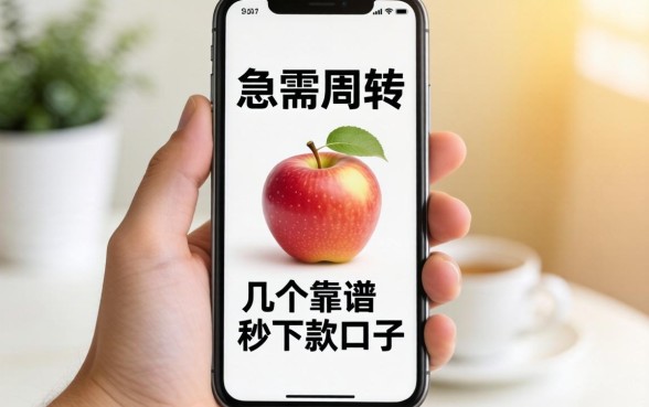 手持苹果手机急需周转,求推荐几个靠谱的秒下款口子!