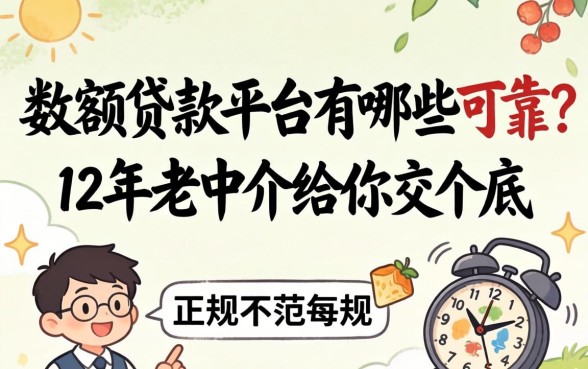 正规大额贷款平台有哪些可靠？12年老中介给你交个底