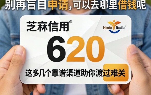 芝麻信用620可以去哪里借钱呢?别再盲目申请,这几个靠谱渠道助你渡过难关