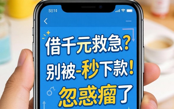 手机借千元救急？别被-秒下款-忽悠瘸了