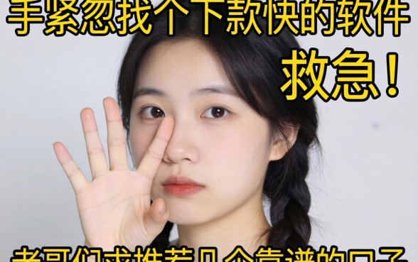手头紧想找个下款快的软件救急，老哥们求推荐几个靠谱的口子！
