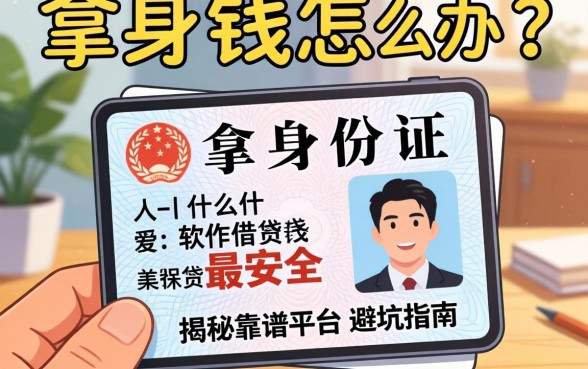 急需用钱怎么办？拿身份证在什么软件借钱最安全？揭秘靠谱平台与避坑指南