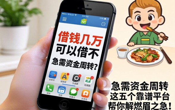 手机借钱几万可以借不?急需资金周转,这五个靠谱平台帮你解燃眉之急!
