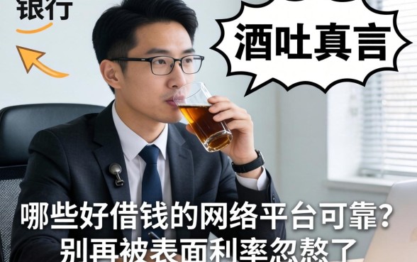 银行经理酒后吐真言：哪些好借钱的网络平台可靠？别再被表面利率忽悠了