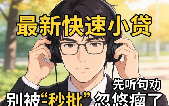 想办最新快速小贷？先听句劝，别被-秒批-忽悠瘸了