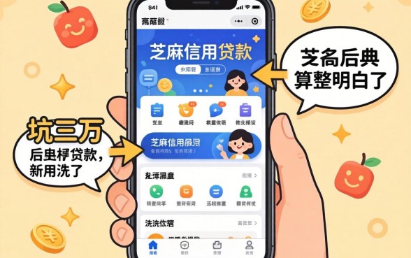 哪个可以用芝麻信用贷款的软件?被坑三万后我算整明白了