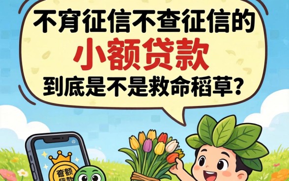 不上征信不查征信的小额贷款，到底是不是救命稻草？