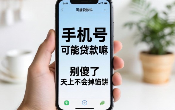 只要手机号就能贷款嘛？别傻了，天上不会掉馅饼