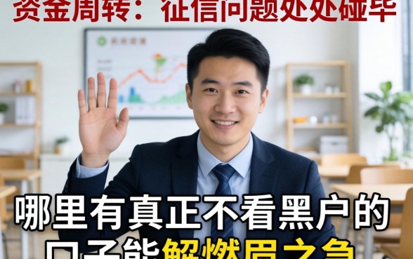 急需资金周转却因为征信问题处处碰壁？哪里有真正不看黑户的口子能解燃眉之急？