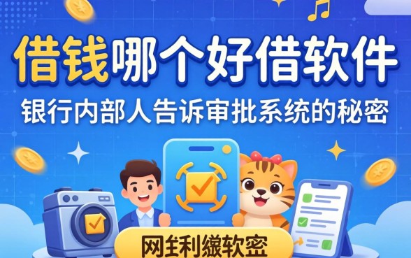 网上借钱哪个好借软件?银行内部人告诉你审批系统的秘密