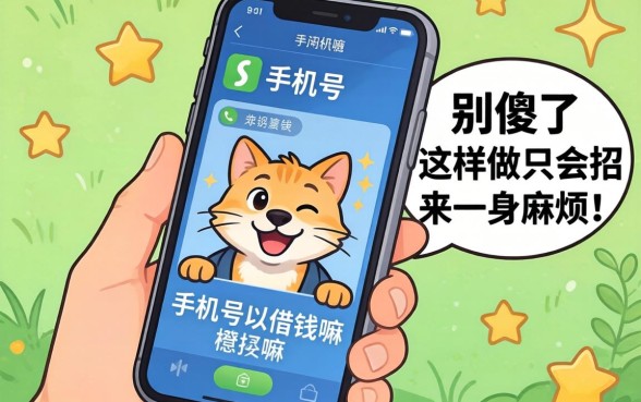 网上发手机号可以借钱嘛?别傻了,这样做只会招来一身麻烦