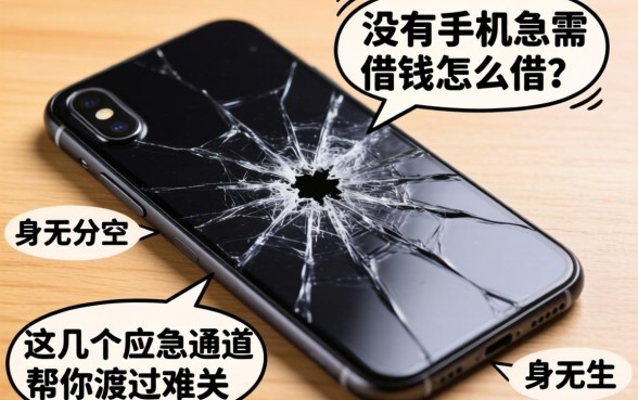 手机突然坏了身无分文？没有手机急需借钱怎么借？这几个应急通道帮你渡过难关