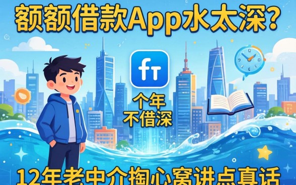 小额度借款app水太深？12年老中介掏心窝讲点真话