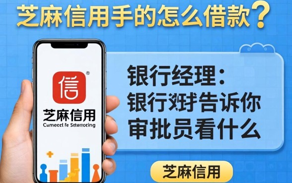 芝麻信用手机怎么借款的？银行经理告诉你审批员看什么