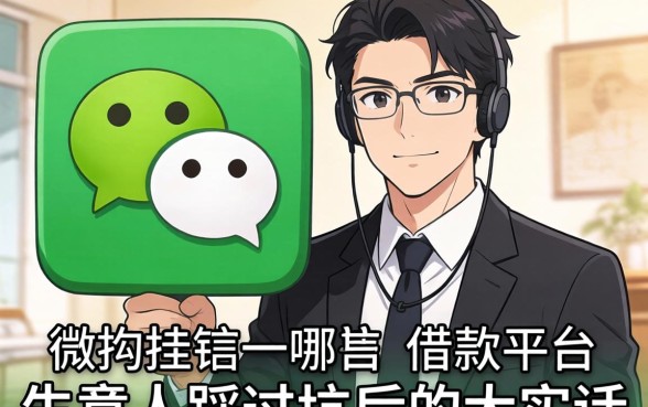 和微信挂钩的借款平台有哪些?生意人踩过坑后的大实话