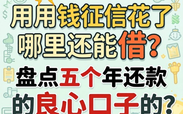急用钱征信花了哪里还能借？盘点五个2026年还款的良心口子