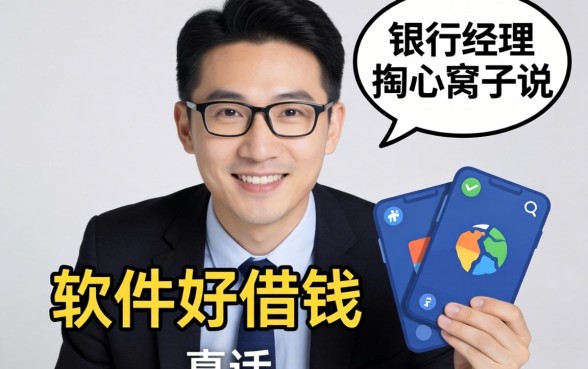 哪些软件好借钱的？银行经理掏心窝子说几句真话