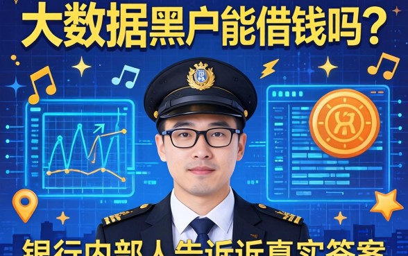网贷大数据黑户能借钱吗？银行内部人告诉你真实答案