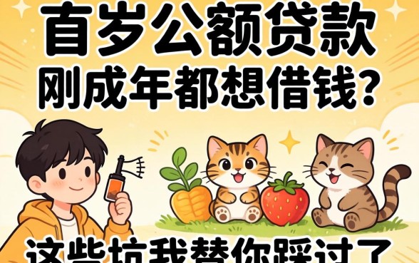 18岁小额贷款：刚成年就想借钱？这些坑我替你踩过了