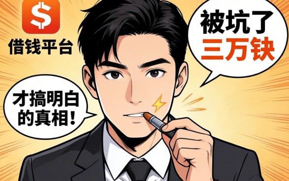 最好通过的借钱平台?我被坑了三万块才搞明白的真相