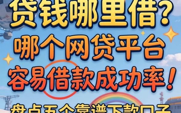 急需用钱哪里借？哪个网贷平台容易借款成功率高？盘点五个靠谱下款口子