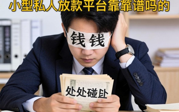 急需用钱却四处碰壁?揭秘那些隐藏在视线之外的小型私人放款平台靠谱吗?