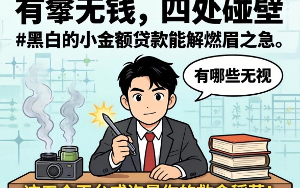 急需用钱却四处碰壁？有哪些无视黑白的小额贷款能解燃眉之急，这五个平台或许是你的救命稻草！