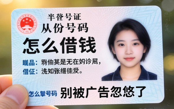 光凭身份证号码怎么借钱?别被广告忽悠了