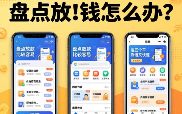 急需用钱怎么办？盘点放款比较容易的贷款软件有哪些，这五个平台靠谱又快速