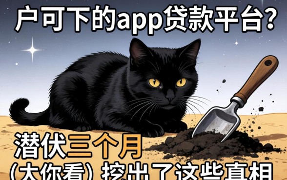 黑户可下的app贷款平台?我潜伏三个月,挖出了这些真相